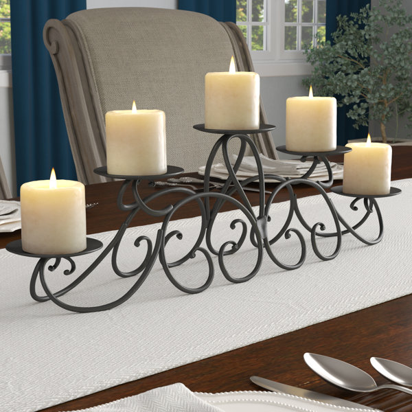 Fleur De Lis Living 6.5'' H Iron Fireplace Candelabra & Reviews